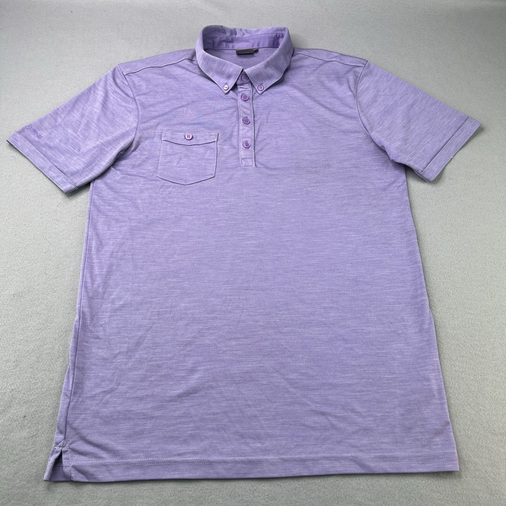 Ping Golf Men's Medium Polo Shirt Sensor Cool Fabric Lightweight Purple